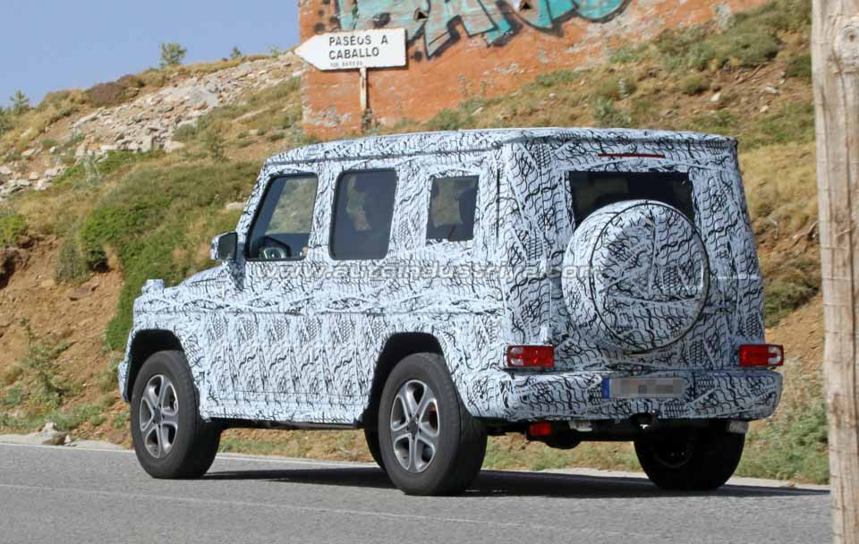 Another shot of the G-Class' rear section