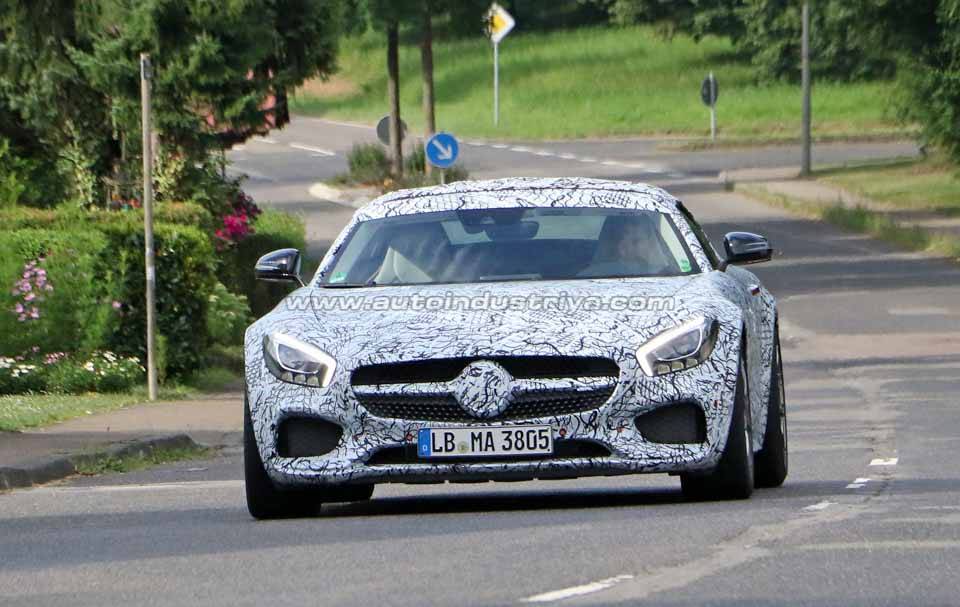 Spied: 2017 Mercedes-AMG GT may get a soft top variant