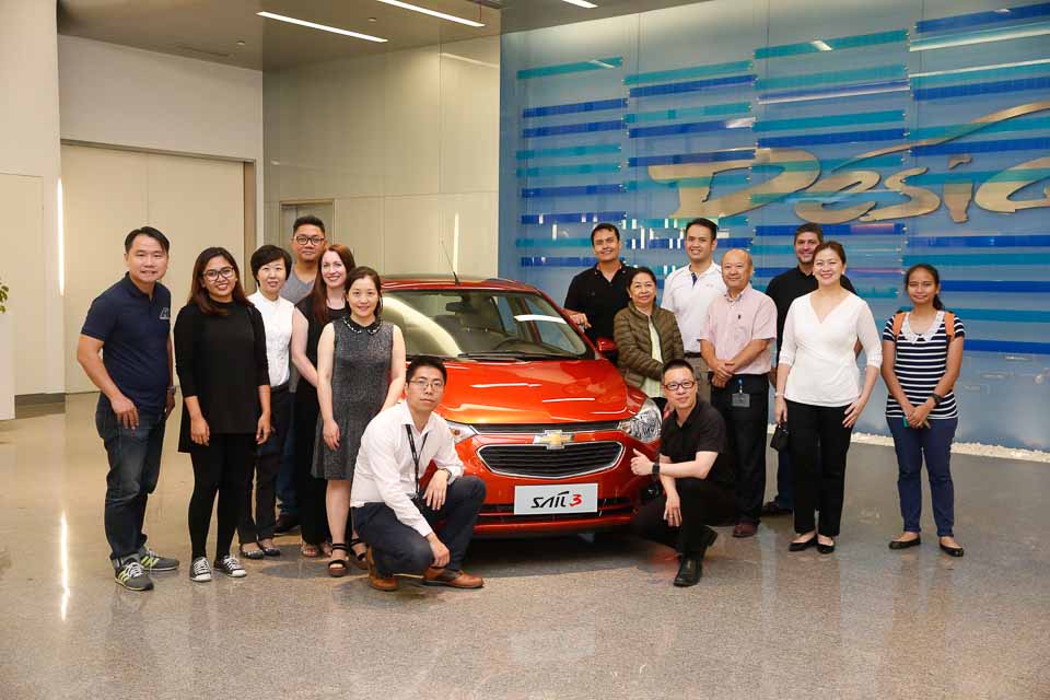Chevrolet Sail with Philippine delegation