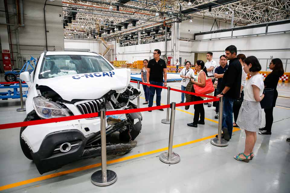 Crash test facility at PATAC