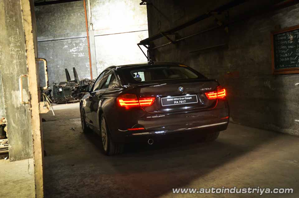 BMW 420d Gran Coupe rear quarter