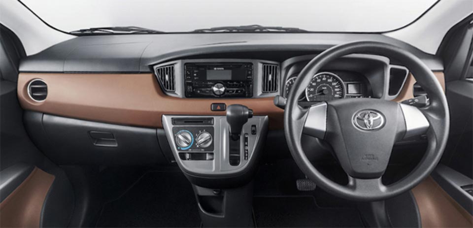 Dashboard of the 2016 Toyota Calya