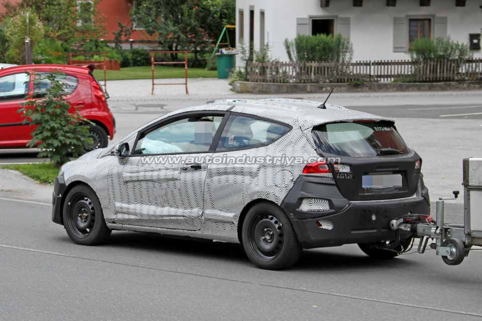 Rear quarter of the 2018 Ford Fiesta 3-door