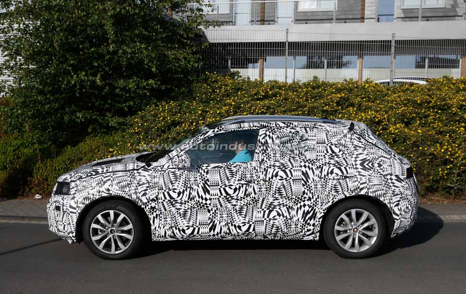 Side profile of the Polo-based SUV