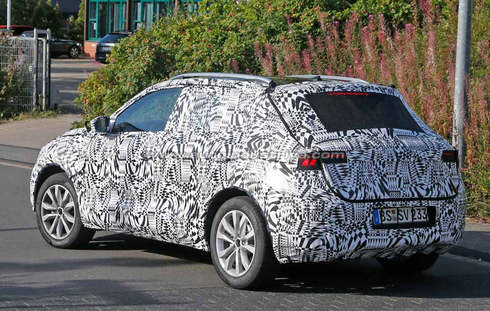 Rear quarter of the Polo-based SUV