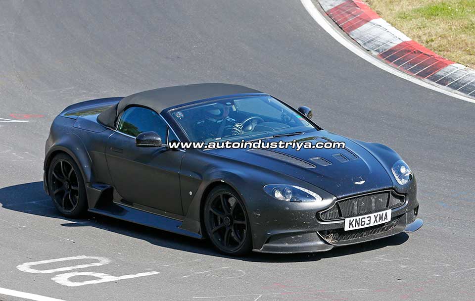 The Aston Martin Vantage GT12 cabrio in action