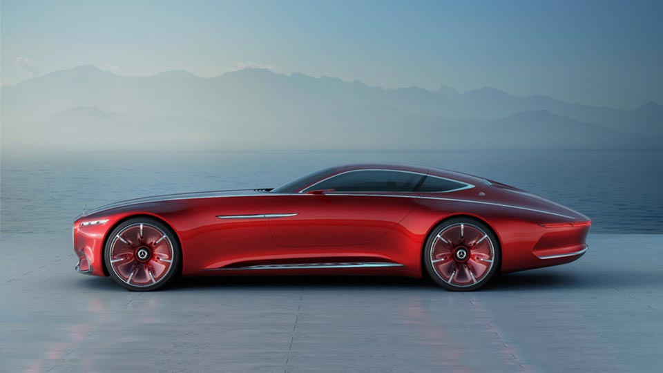 Side profile of the 2016 Mercedes-Maybach Vision 6 Concept
