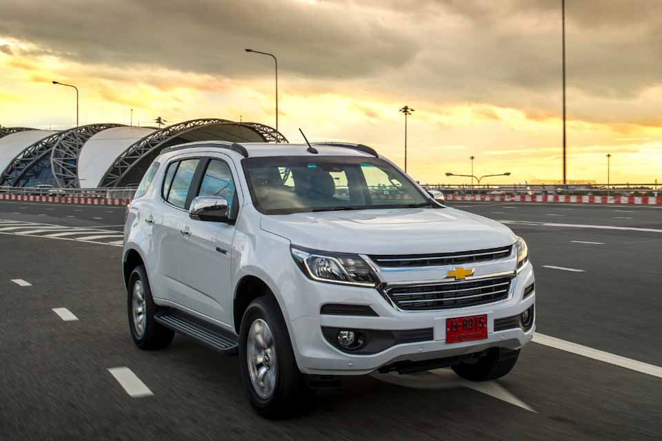 Chevrolet Trailblazer on the road