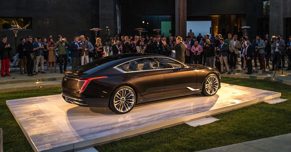 The rear quarter of the Cadillac Escala Concept
