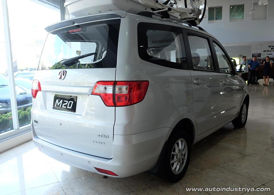The rear of the 2016 BAIC M20
