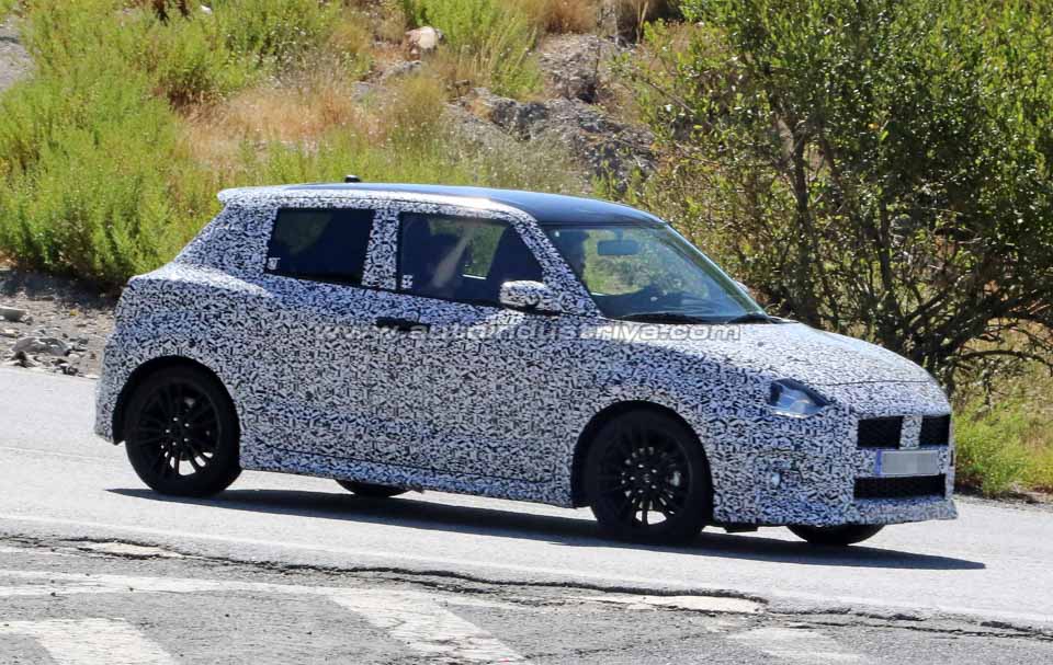 The camouflaged 2017 Suzuki Swift