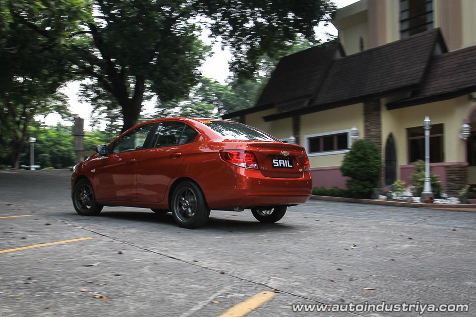 The rear quarter of the 2016 Chevrolet Sail