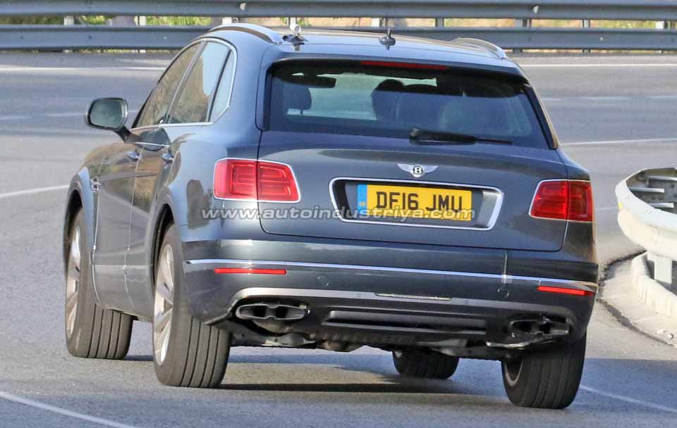 The rear of the TDI Bentley Bentayga