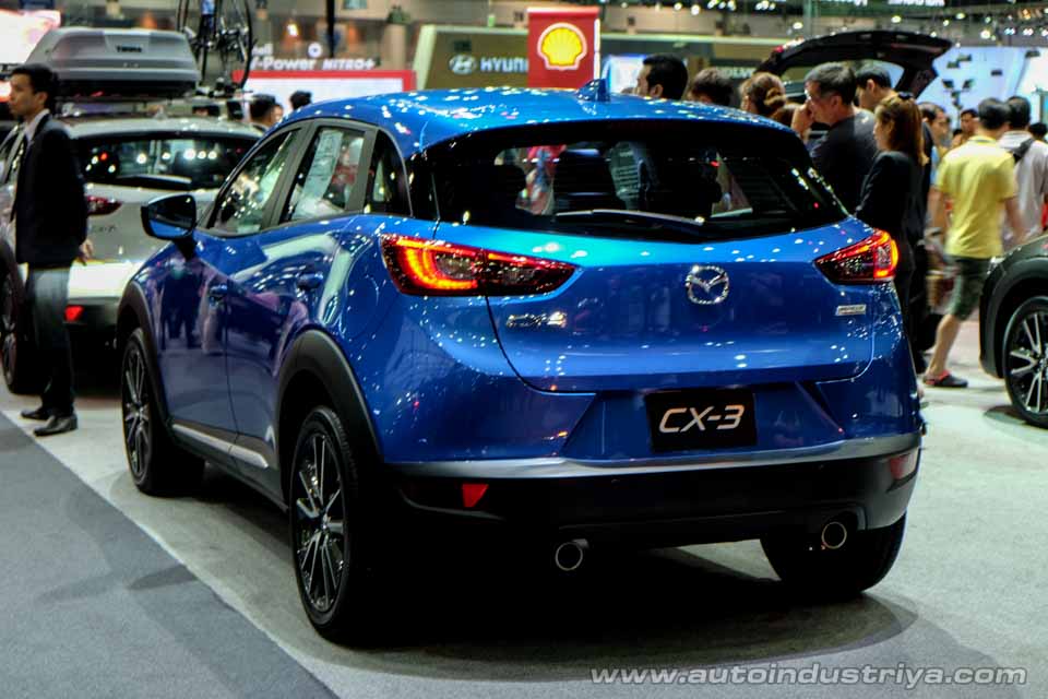 Rear quarter of the Mazda CX-3