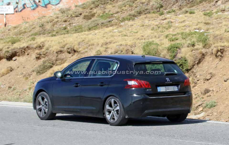 Rear quarter of the Peugeot 308 facelift