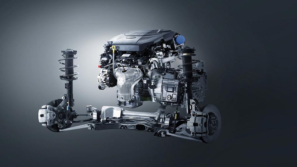 The new transmission paired to Kia's 3.3-liter Lamdba V6
