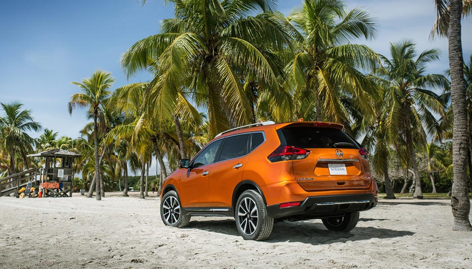 Rear quarter of the 2017 Nissan Rogue