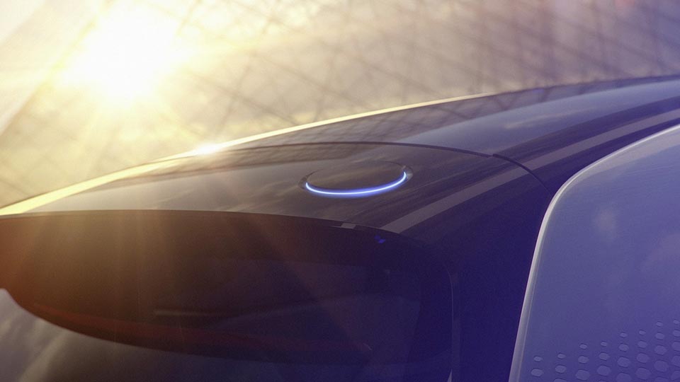 The roofline of the new EV concept