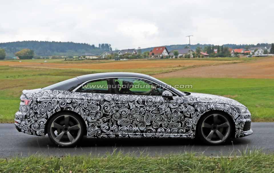 A look at the side profile of the upcoming Audi RS5