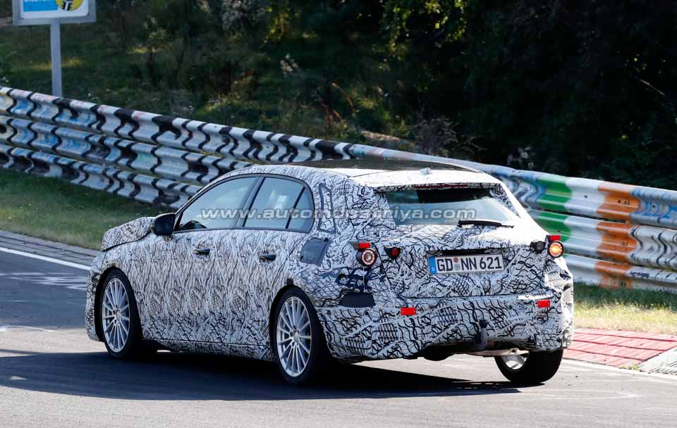 A look at the rear of the upcoming next-gen A-Class