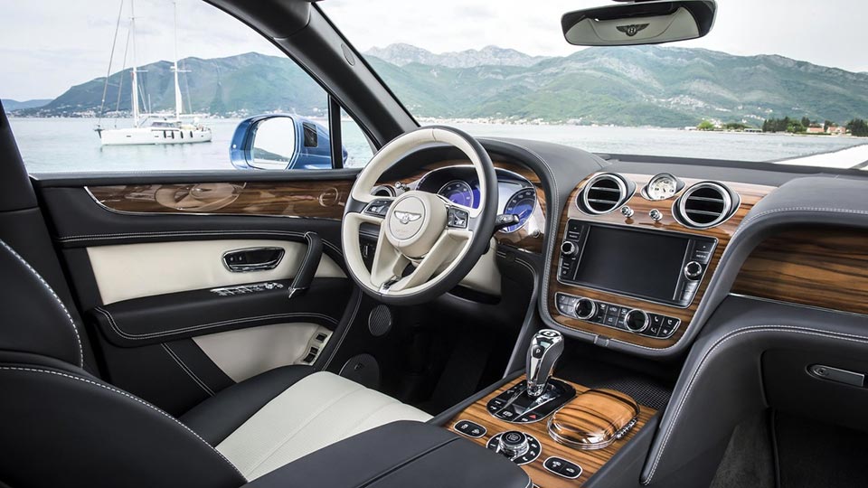 Aboard the Bentley Bentayga