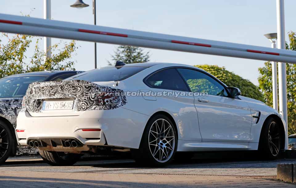 BMW M4 CS spied rear