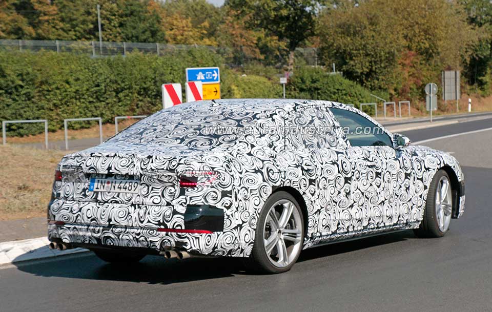 Audi S8 rear quarter