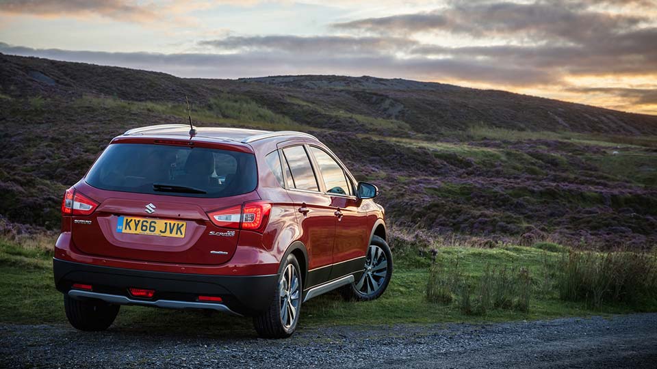Rear quarter of the 2017 S-Cross