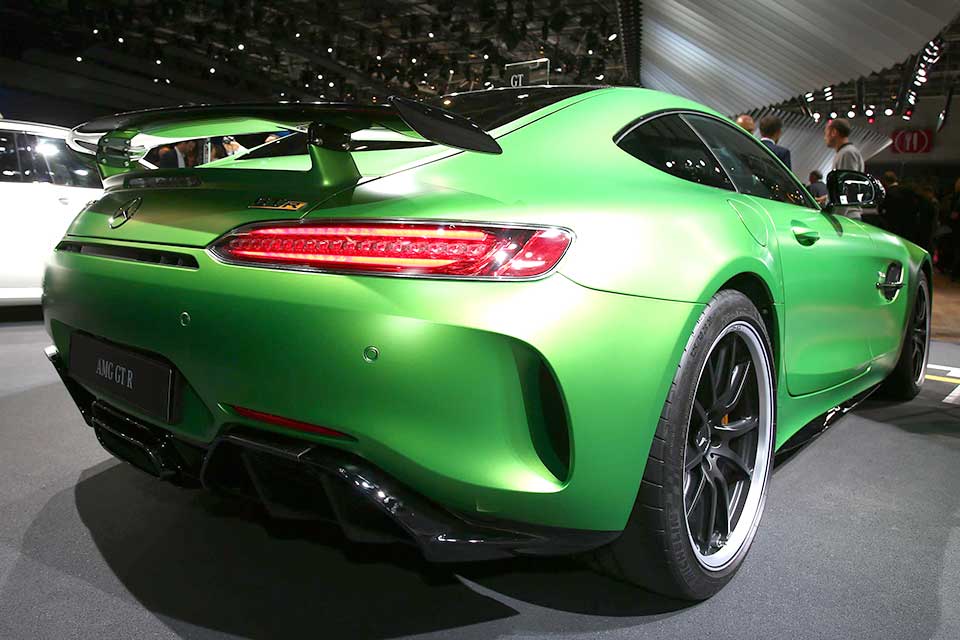 Rear quarter of the Mercedes-AMG GT C