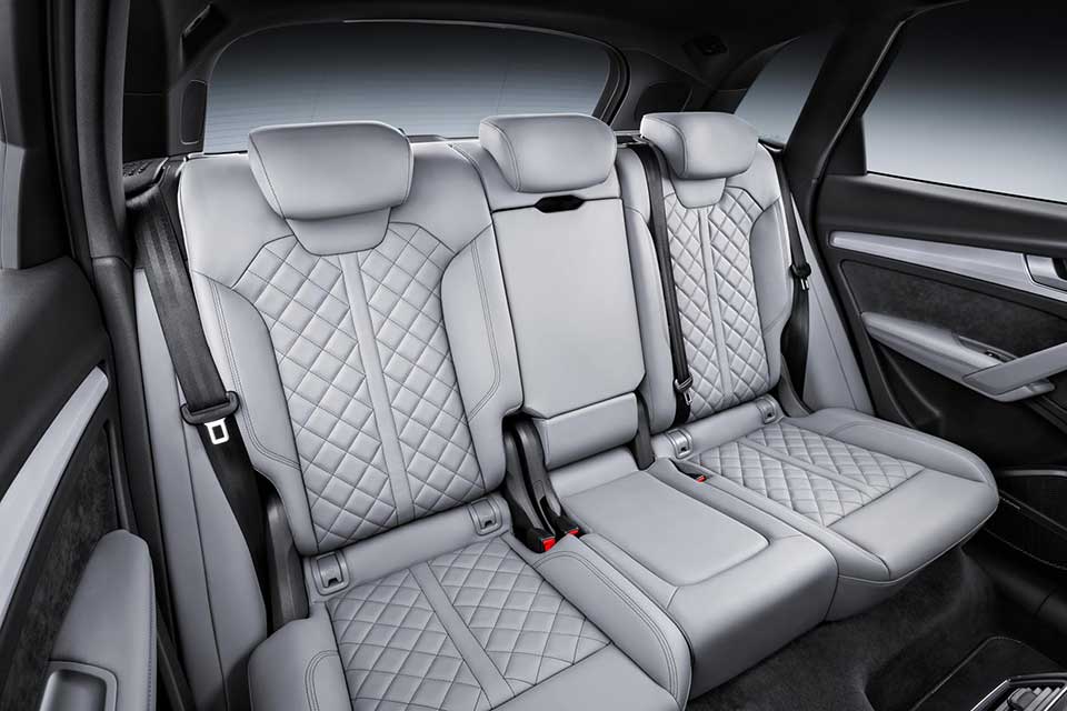 The rear seats of the 2017 Audi Q5