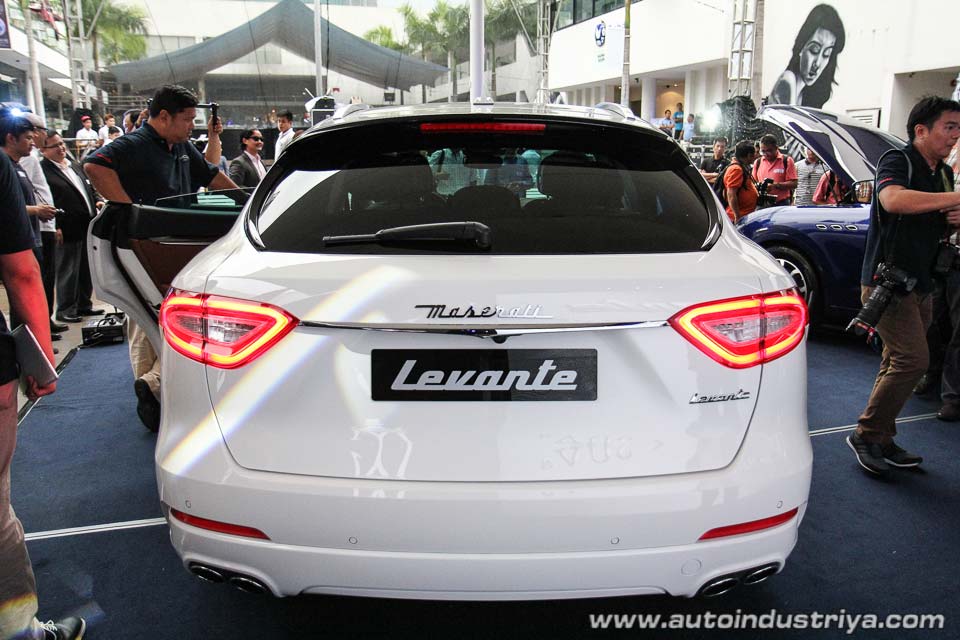 Rear of the 2017 Maserati Levante