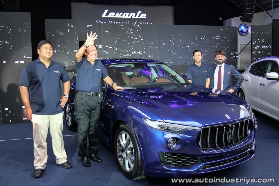 The Maserati Levante together with the Soong family