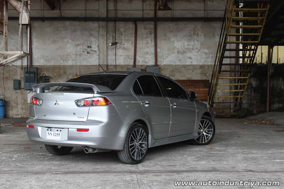 Rear quarter of the 2016 Mitsubishi Lancer EX GT-A