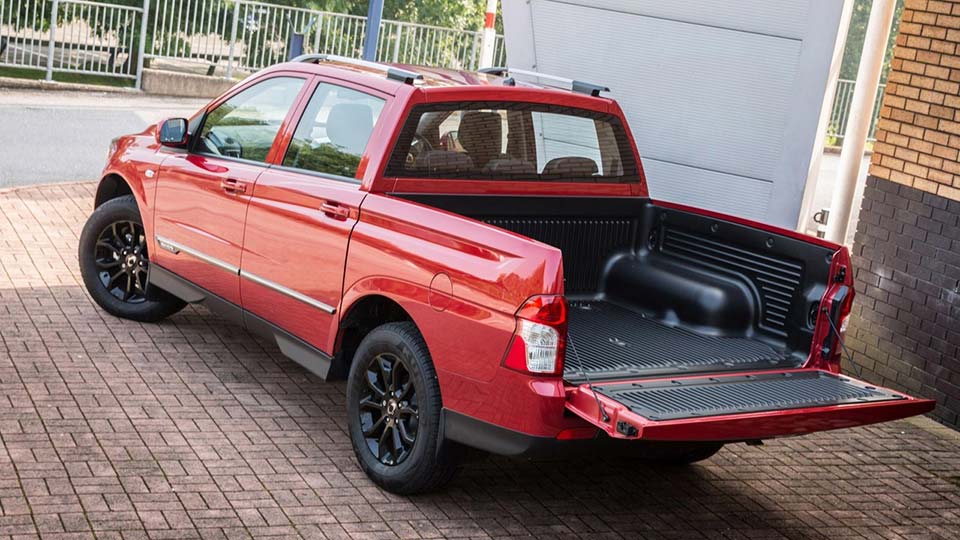 Rear quarter of the 2017 Ssangyong Musso