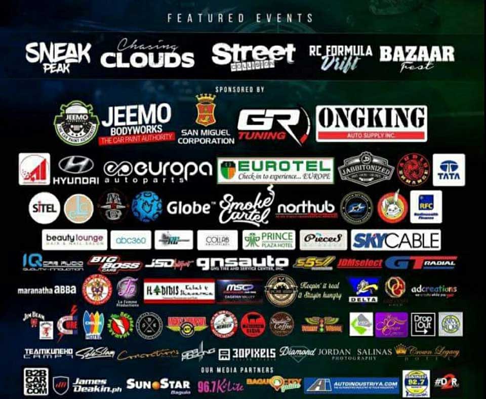 Events and sponsors of the 2016 Baguio Autofest