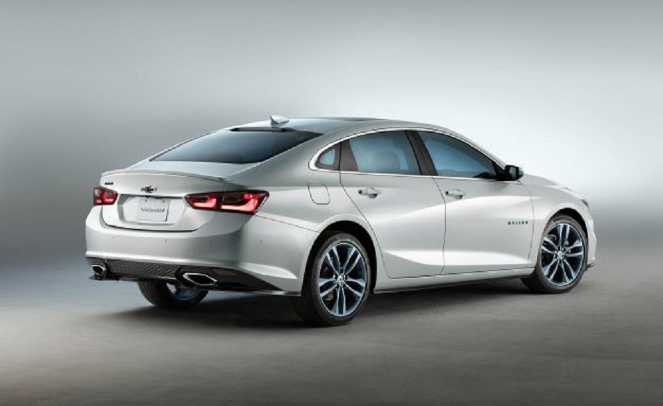Rear quarter of the Chevy Malibu Blue Line Concept