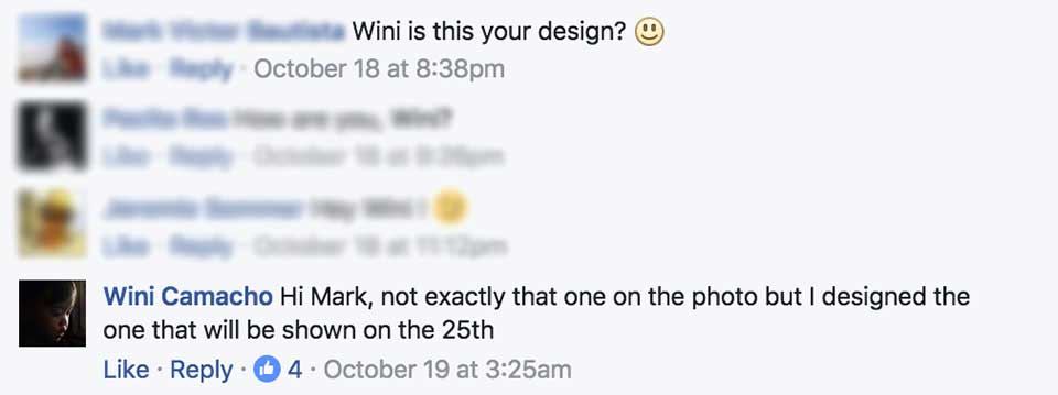 Wini Camacho confirms exterior design