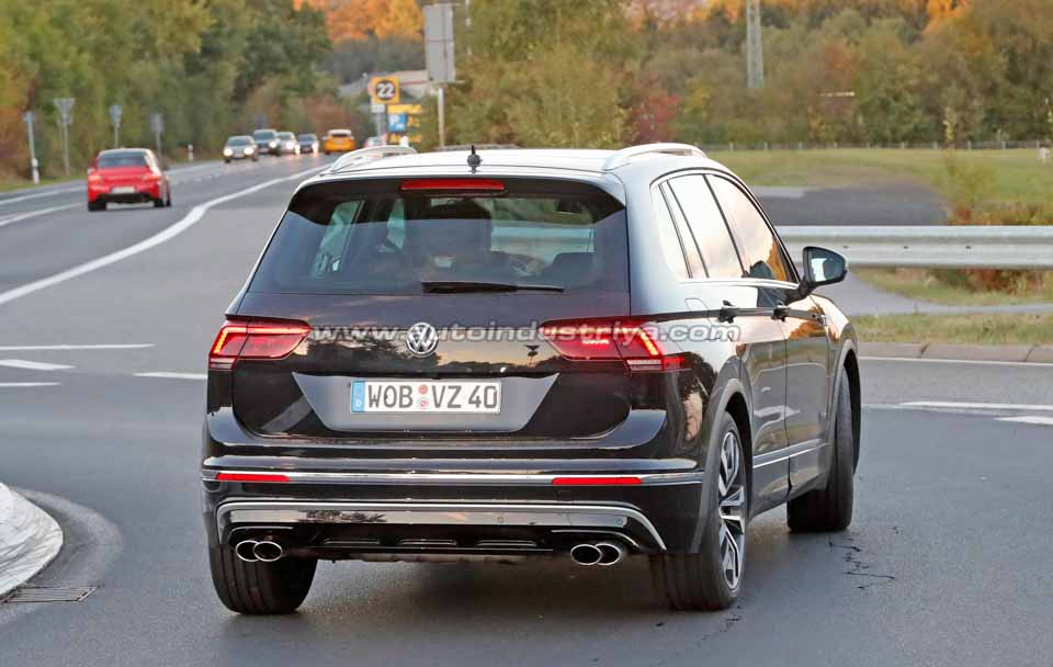 Rear of the prototype Volkswagen Tiguan R