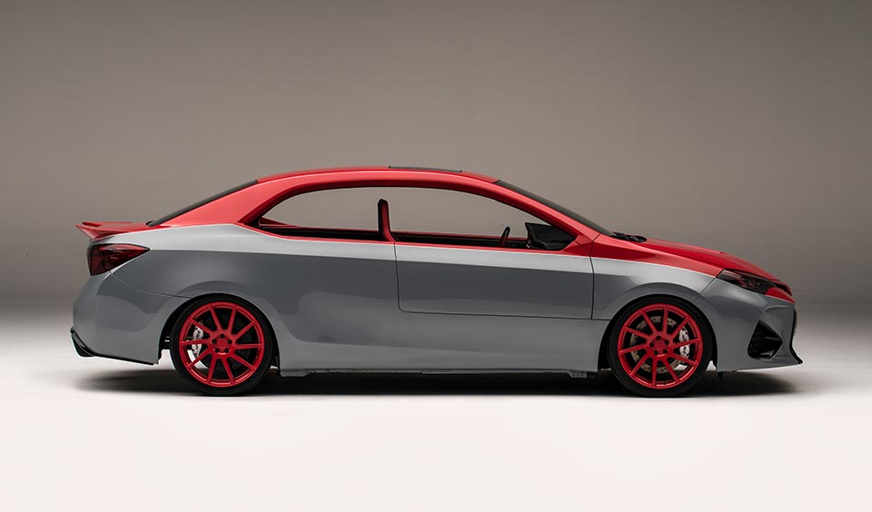 Side profile of the Toyota Corolla XTREME