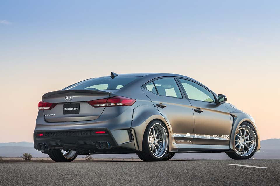 Rear quarter of the Hyundai Elantra Road Racer concept