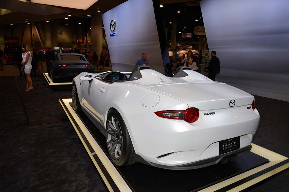 Rear quarter of the Mazda MX-5 Speedster Evolution