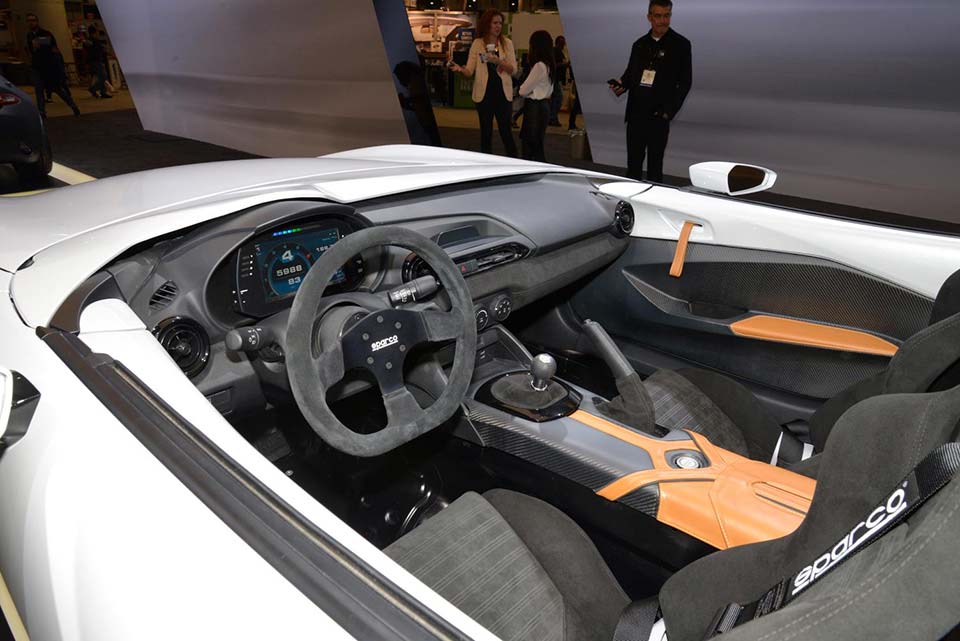 A peek inside the Mazda MX-5 Speedster Evolution