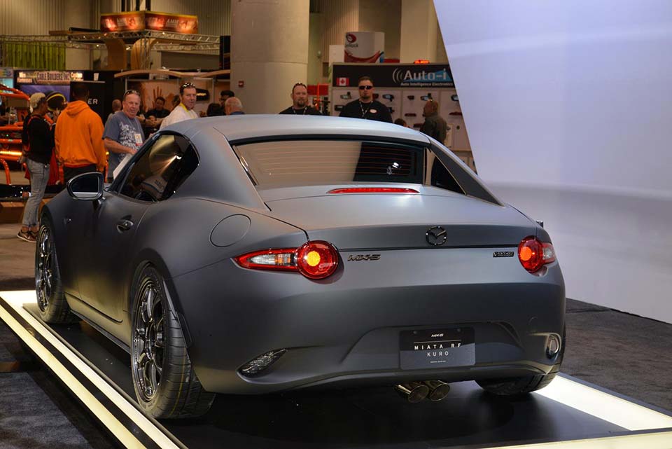 The rear of the Mazda MX-5 Kuro RF