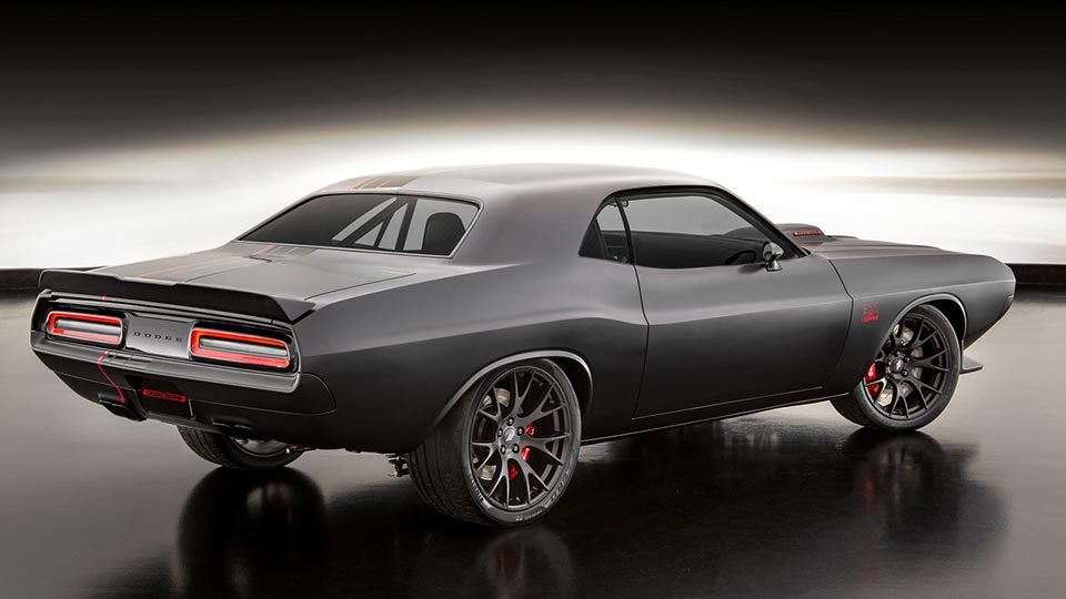 Rear quarter of the Dodge Shakedown Challenger