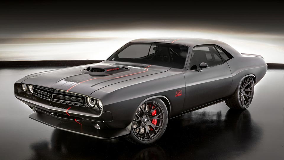 A close look of the Dodge Shakedown Challenger