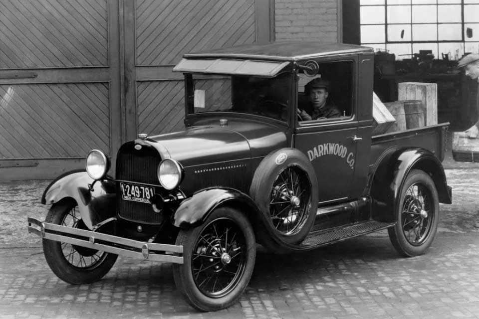 Safety glass was first installed standard in Ford cars