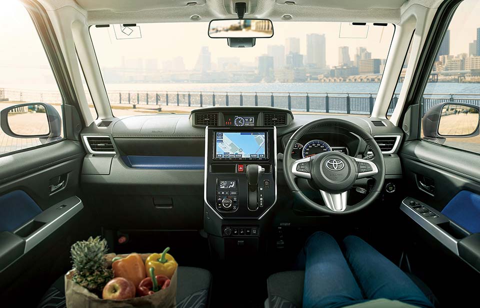 Interior of the Toyota Roomy