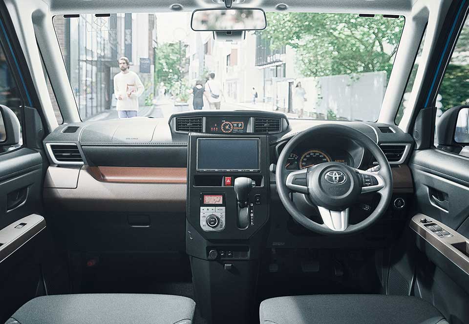 The dashboard of the 2017 Toyota Tank