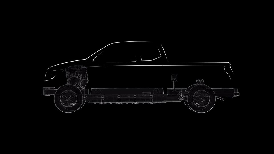 A side profile of the Workhorse EV's inner workings