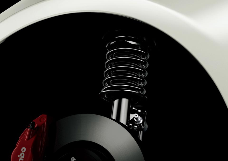 The Sachs Performance dampers as part of the High Performance Package